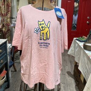 NWT XXL Life Is Good dog t-shirt.